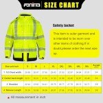 Men's Waterproof Hi-Vis Safety Jacket with Fleece