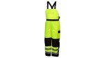 Pyramex H-Vis Winter Bib Pants - Lime Medium