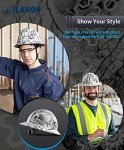 LANON Charcoal Gray Full Brim Hard Hat