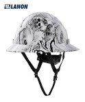 LANON Charcoal Gray Full Brim Hard Hat
