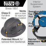 Klein Tools Vented Full Brim Hard Hat
