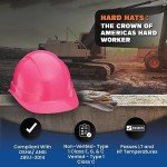 Pink OSHA Hard Hat with 6 Point Suspension