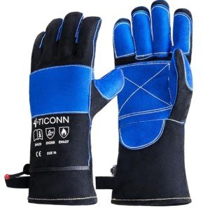 TICONN Heat Resistant Welding Gloves, 16 Inch