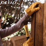 OZERO Leather Work Gloves - Flex Grip, Tough Cowhide