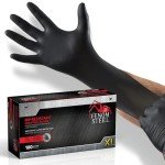 Heavy Duty Chemical Resistant Nitrile Gloves, XL