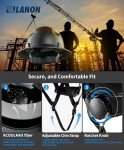 LANON OSHA Approved Full Brim Hard Hat