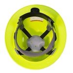 Lime Hard Hat with Adjustable Ratchet Suspension