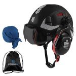 Lightweight Safety Helmet with Visor & Ear Protection