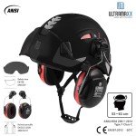 Lightweight Safety Helmet with Visor & Ear Protection