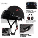 Lightweight Safety Helmet with Visor & Ear Protection