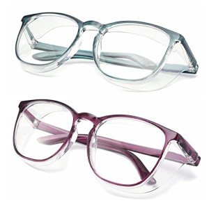 Anti-Fog Safety Glasses with UV Protection - 2 Pack