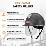 Hi-Viz Reflective Safety Hard Hat with Visor
