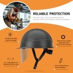 Hi-Viz Reflective Safety Hard Hat with Visor