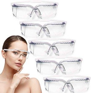 HANCHS Adjustable Fog-Proof Safety Glasses - 5 Pack