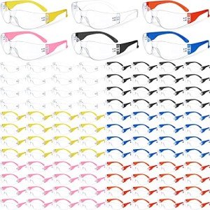 Bulk 96 Pairs Clear Safety Glasses for All