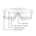HANCHS Adjustable Fog-Proof Safety Glasses - 5 Pack