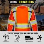 3 Pack Reflective Safety T-Shirts for Men