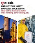 Heavy-Duty Chemical Resistant Rubber Gloves - 2 Pairs
