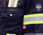 Men's Navy High Visibility Flame Resistant Shirt