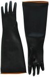 Heavy Duty Chemical Resistant Latex Gloves - Size L