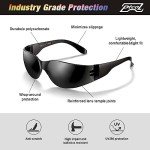 28 Pack Black Tinted Safety Glasses - Impact Resistant