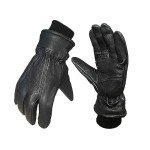 Winter Deerskin Leather Gloves for Men and Women