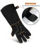 LeaSeek Heat-Resistant Leather Welding Gloves