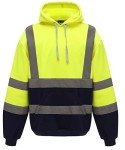 Hi-Vis Yellow Hooded Sweatshirt - ANSI Class 3