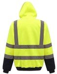 Hi-Vis Yellow Hooded Sweatshirt - ANSI Class 3