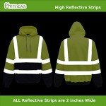 Hi-Vis Yellow Hooded Sweatshirt - ANSI Class 3