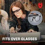 NoCry UV Protection Safety Glasses Over Eyeglasses