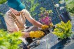 DULFINE Durable Leather Work Gloves for Gardening