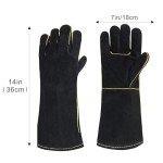 Heat Resistant Long Sleeve BBQ and Welding Gloves