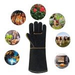 Heat Resistant Long Sleeve BBQ and Welding Gloves
