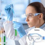 64 Pairs Anti-Fog Safety Glasses for Adults