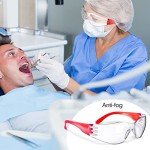 64 Pairs Anti-Fog Safety Glasses for Adults