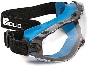 SolidWork Anti-Fog Safety Goggles with Adjustable Headband