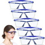 Adjustable Safety Glasses - 5-Pack Fog-Proof Set
