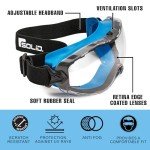 SolidWork Anti-Fog Safety Goggles with Adjustable Headband