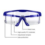 Adjustable Safety Glasses - 5-Pack Fog-Proof Set