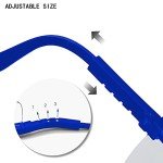 Adjustable Safety Glasses - 5-Pack Fog-Proof Set