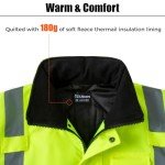Men's Hi-Vis Waterproof Winter Safety Jacket, Yellow
