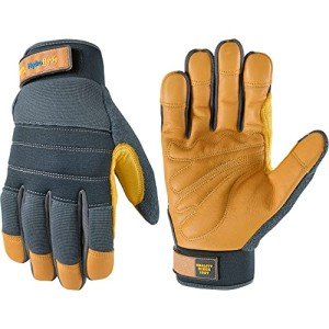 HydraHyde Water-Resistant Cowhide Work Gloves, Large