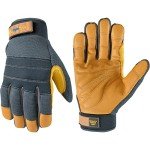 HydraHyde Water-Resistant Cowhide Work Gloves, Large