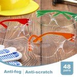 Kids Safety Goggles - 48 Pack, Impact Resistant