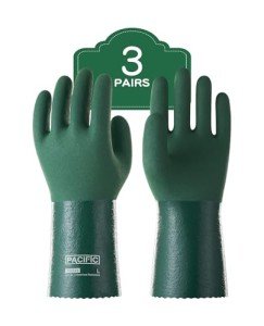 Nitrile Chemical Resistant Gloves - Heavy Duty, 3 Pairs