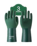 Nitrile Chemical Resistant Gloves - Heavy Duty, 3 Pairs