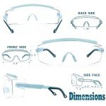 UKNOW Anti-Fog Safety Goggles for Glasses