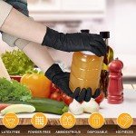 Borje Schwarze Nitrile Disposable Gloves, 100 Count