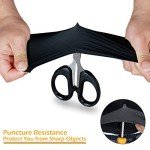 Borje Schwarze Nitrile Disposable Gloves, 100 Count